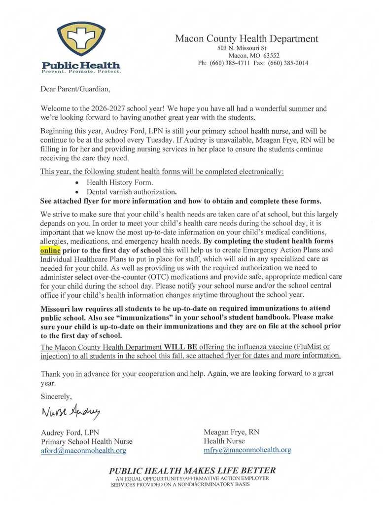 health form flyers 26-27