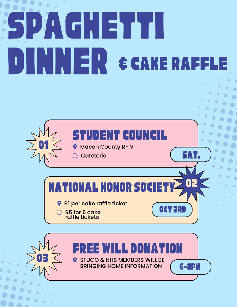 Spaghetti Dinner & Cake Raffle
