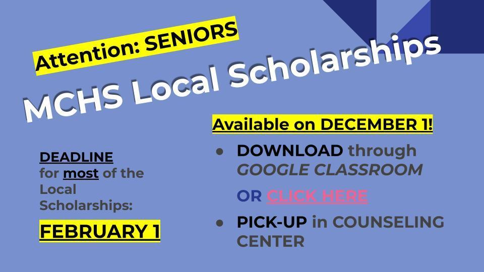 MCHS Local Scholarships