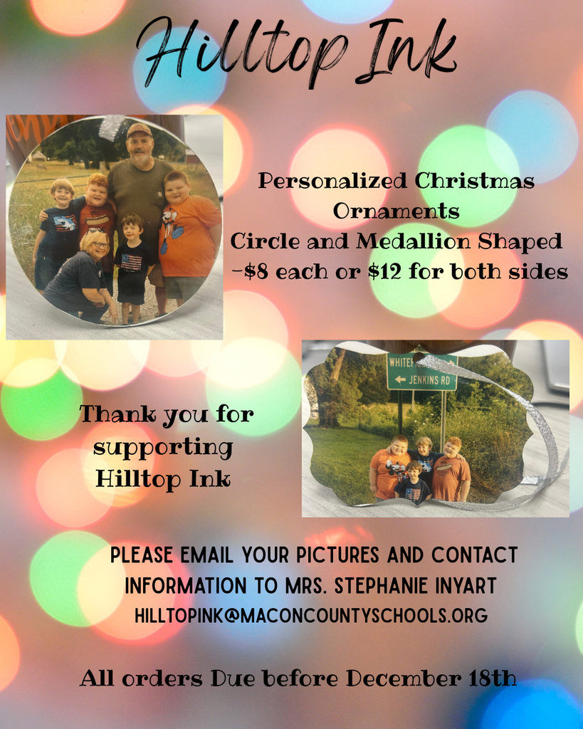 Hilltop Ink Ornaments