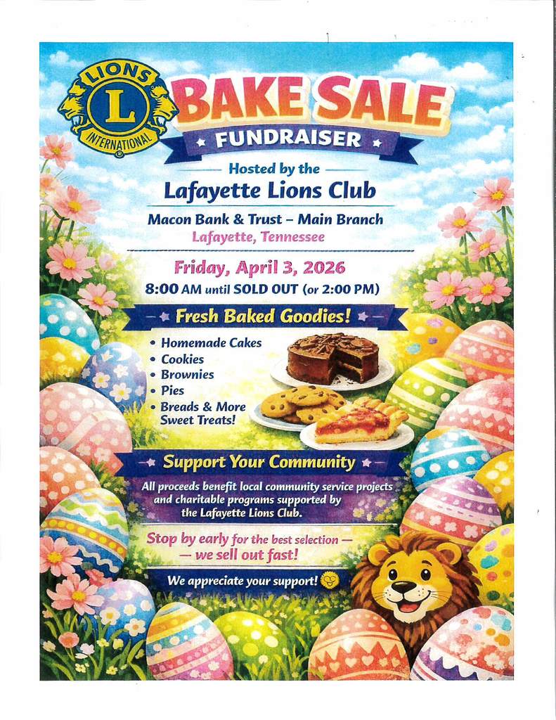 Lion Bake Sale