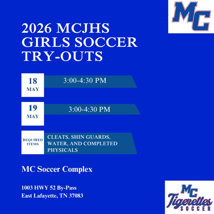 MCJH girls soccer