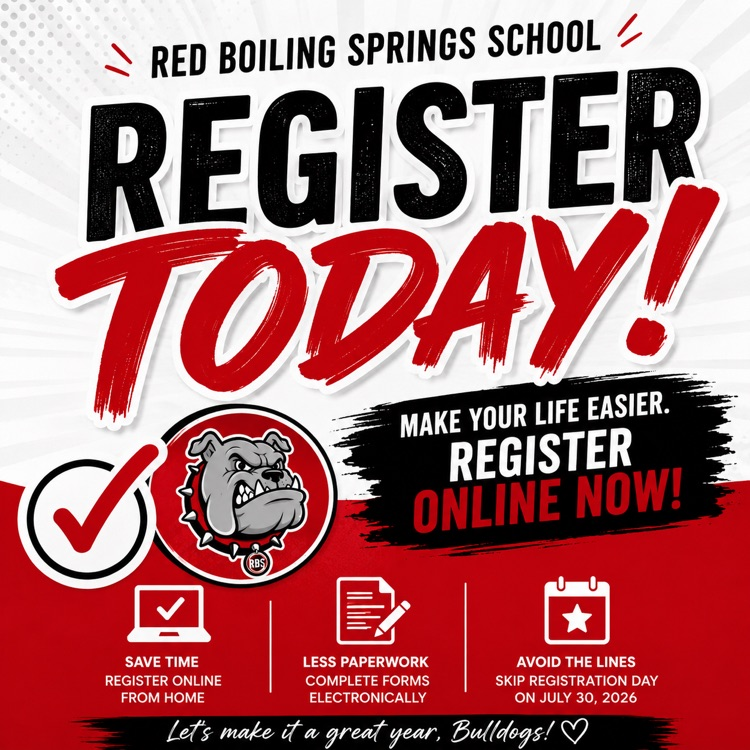 flyer stating registration for returning students do it online and save time
