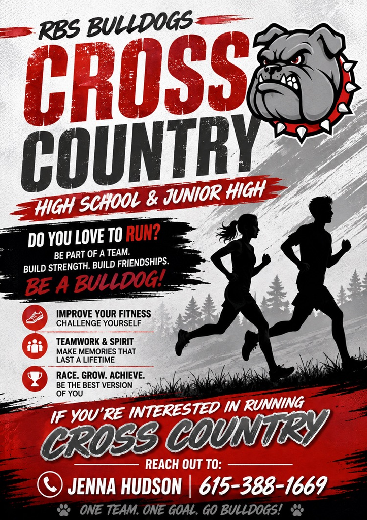 questions about doing cross county contact Jenna Hudson at 615-388-1669