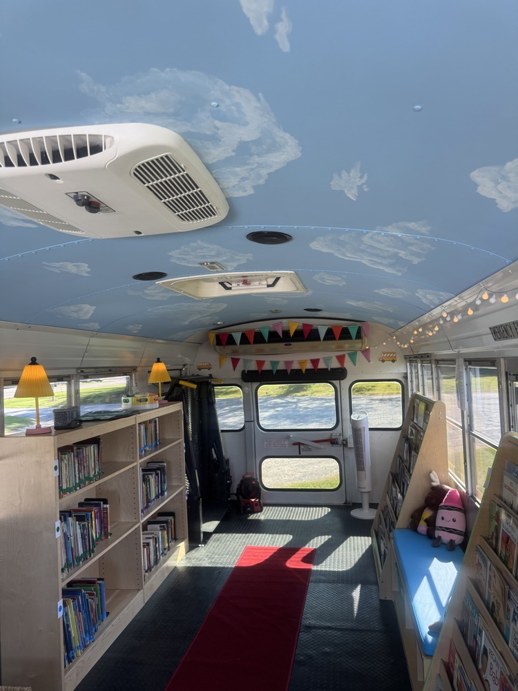 inside of Macon county cool bus