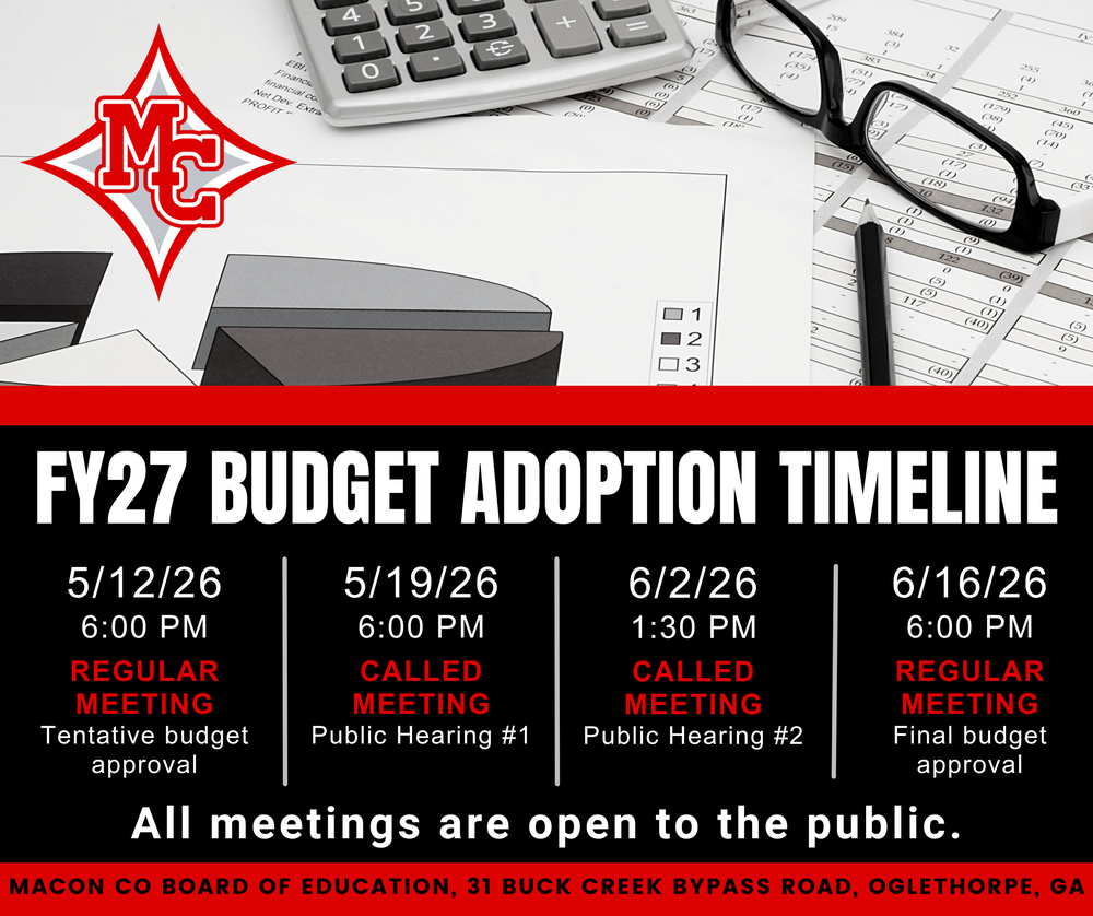 FY27 Budget Adoption Timeline