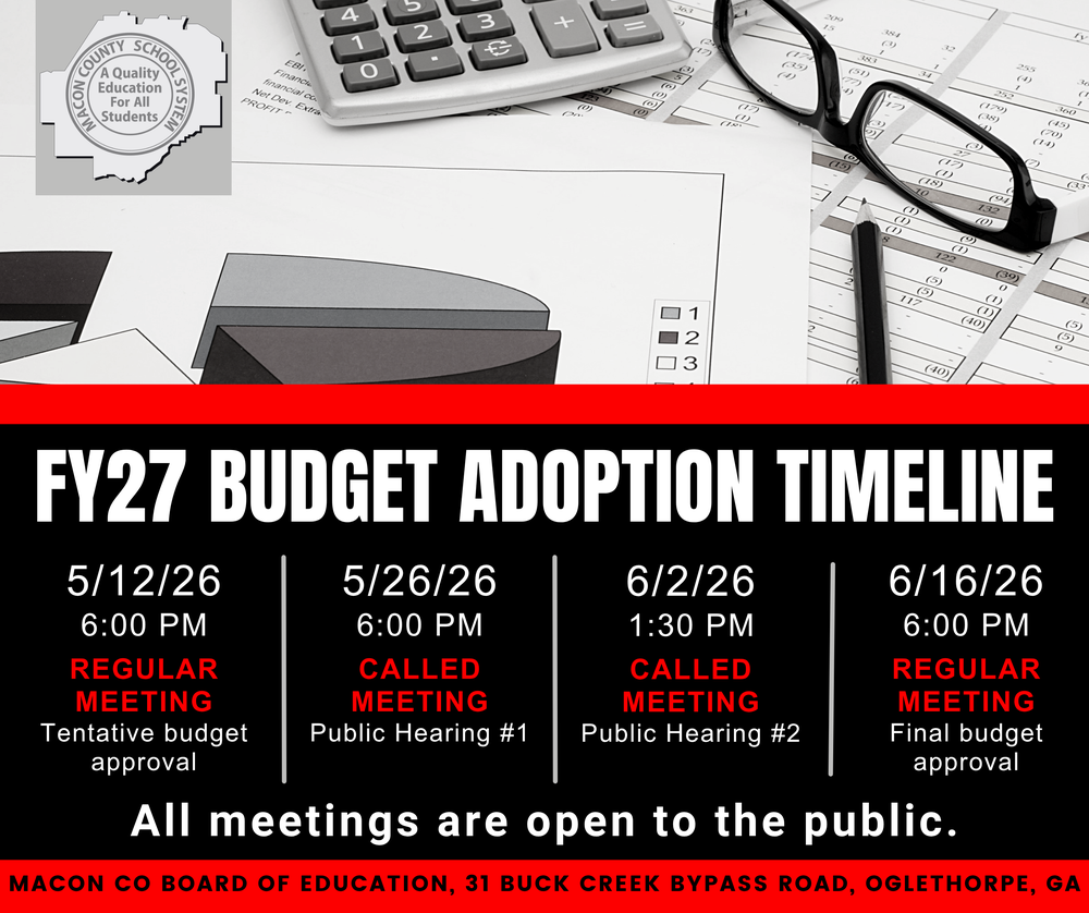FY27 Budget Adoption Timeline