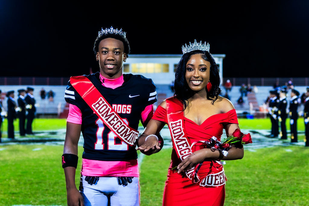 MCHS Homecoming King, Deangelo Sims and Homecoming Queen, Egypt Jackson
