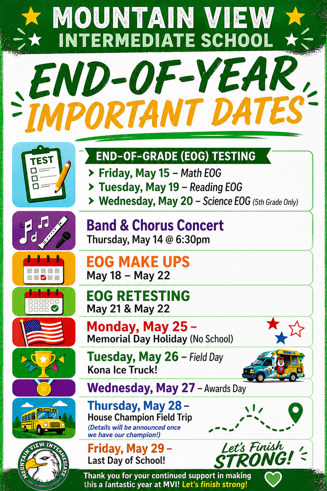 end of year important dates