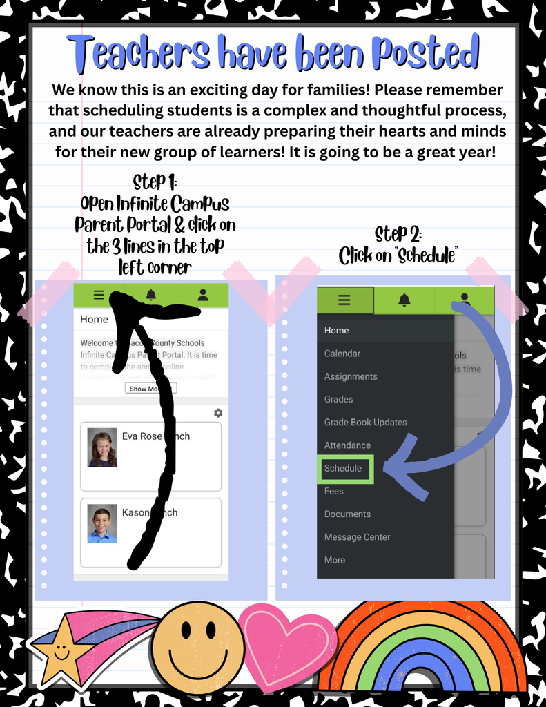 Homeroom Information is now available in Infinite Campus!