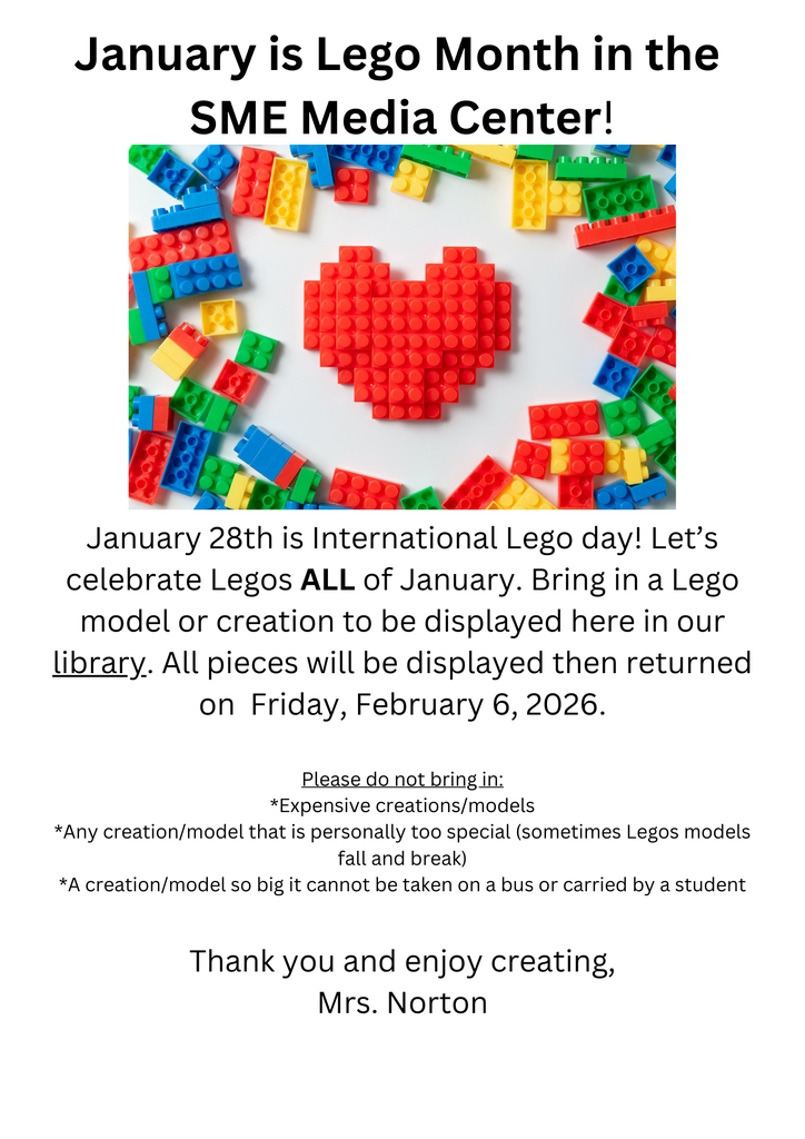 Let’s celebrate Legos all of January