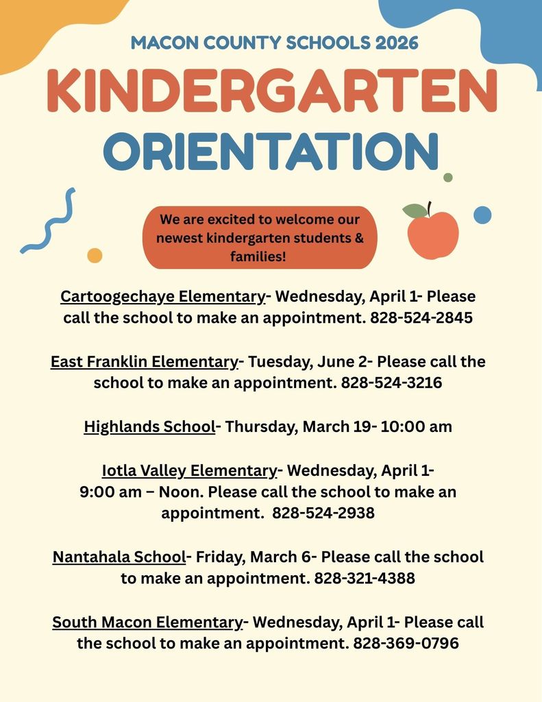 Kindergarten Orientation 2026