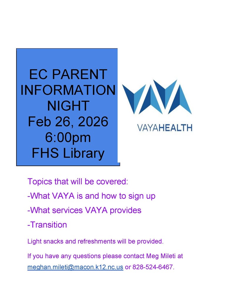 EC Parent Information Night 