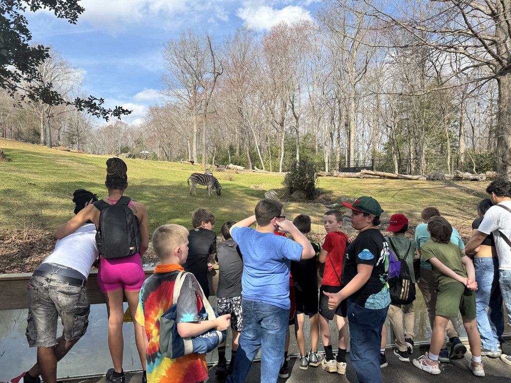 Students enjoying the NC Zoo!