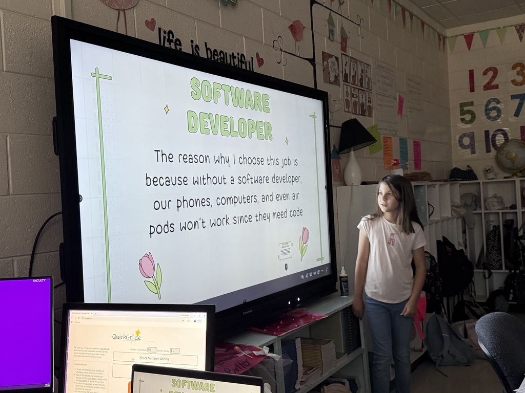 Student sharing about being a software developer.