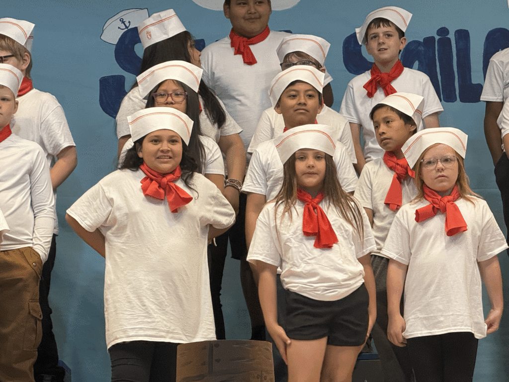 4th grade choir during musical.