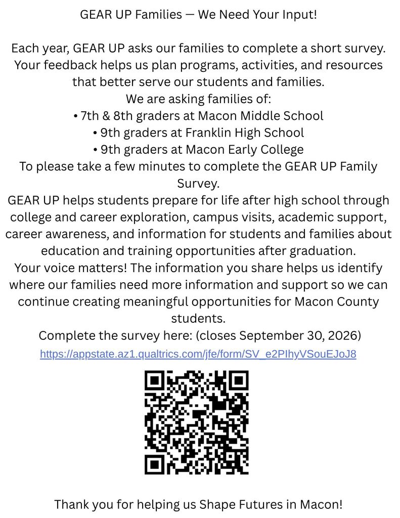 Gear Up Survey