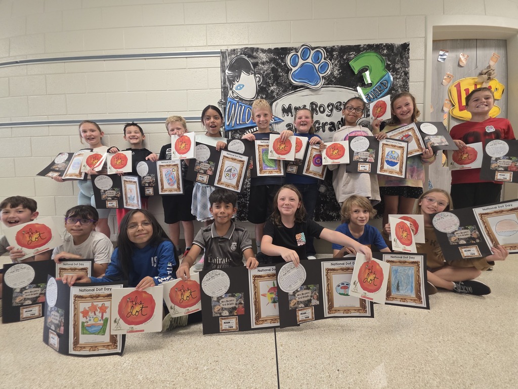 Mrs. Rogers' class with their dots.