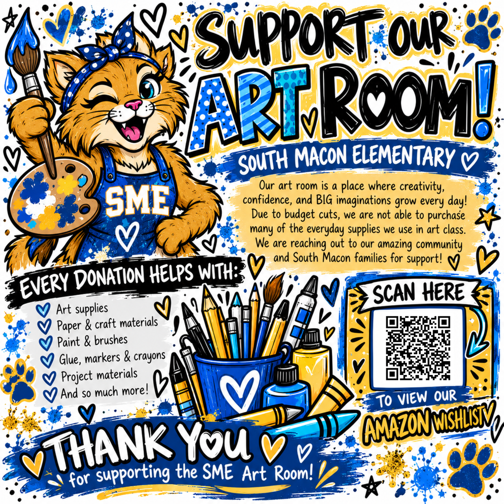 Please help support SME students by donating to the art room.