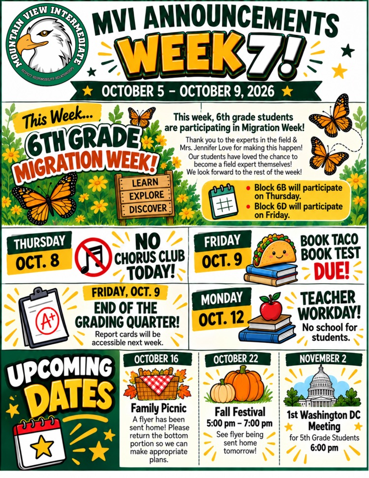 Week 7 Announcements 