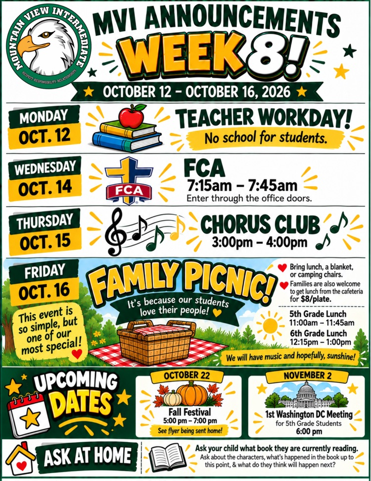 Week 8 Announcements