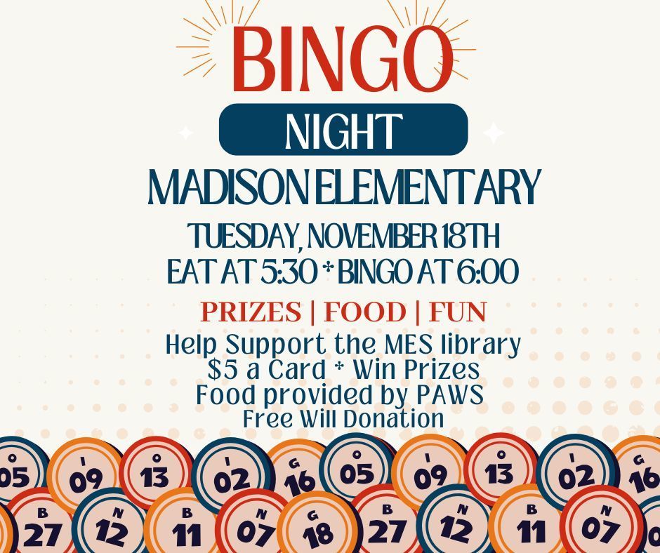 BINGO Night is coming soon!