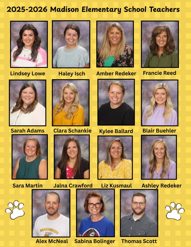 Thank you Madison Elementary Teachers!