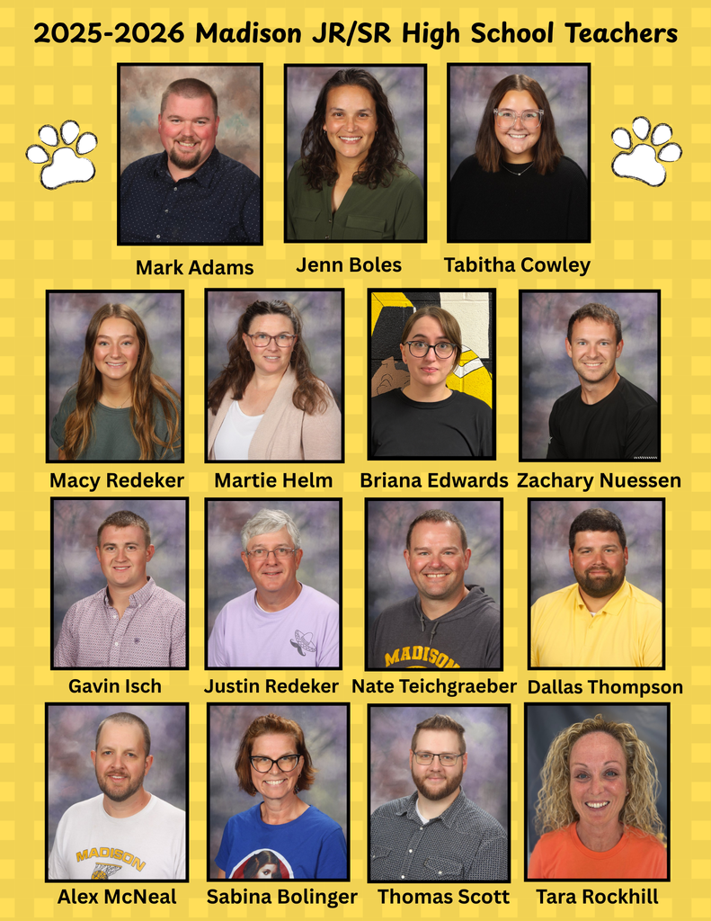 Thank you Madison Jr High and High School Teachers!