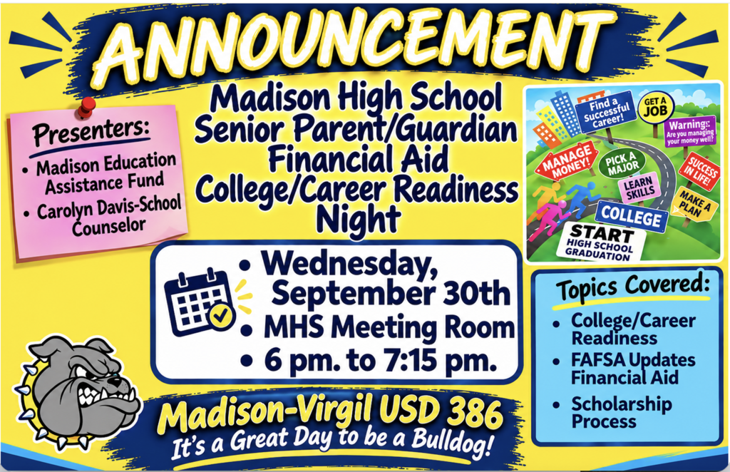 Senior Parent/Guardian Financial aid College and Career Readiness Night