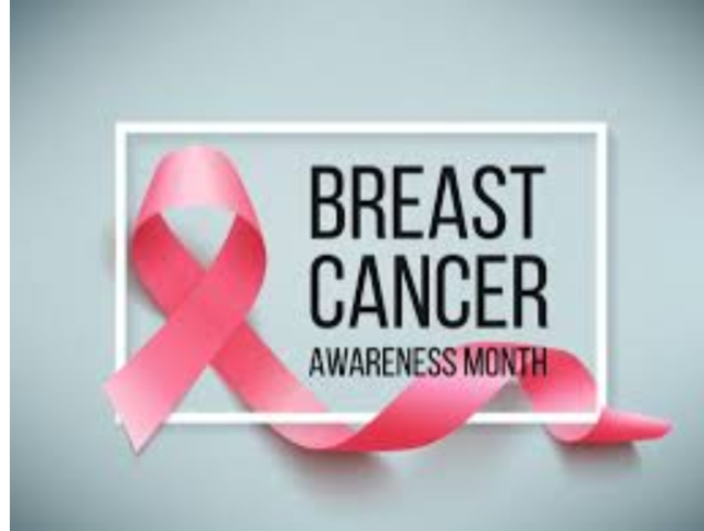 Each month has its own ribbon for certain cancers. This is October's ribbon for breast cancer awareness.