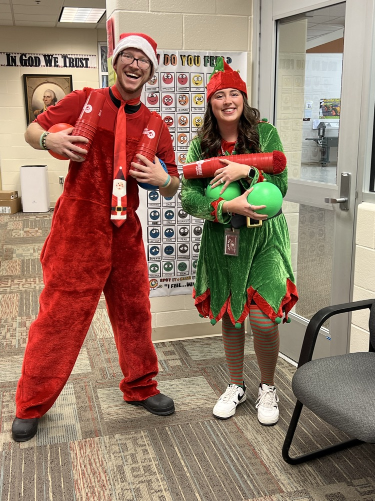 Caroling with the 5th graders through MES