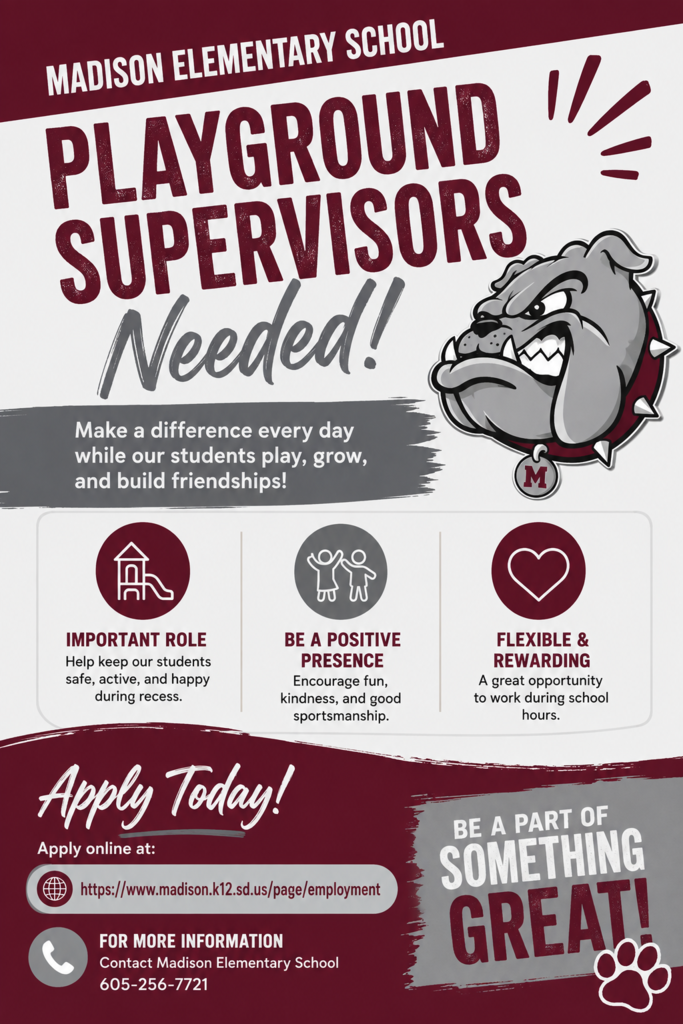 Playground Supervisors Needed