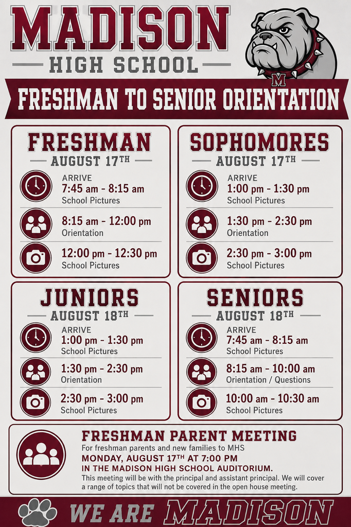 Open House Schedule