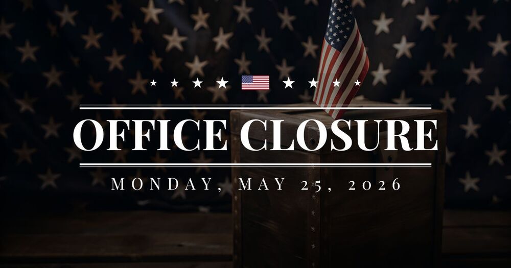 memorial day office closure