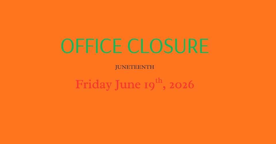 All ROE #41 offices will be closed Friday, June 19th, 2026.