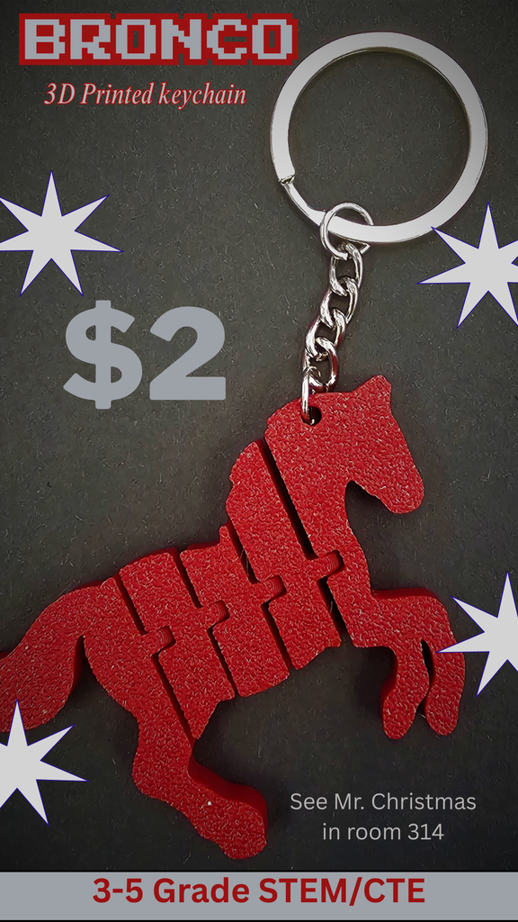 bronco keychain fundraiser