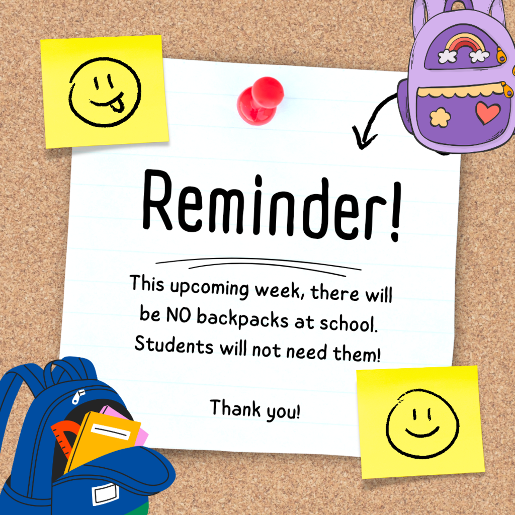 no backpacks