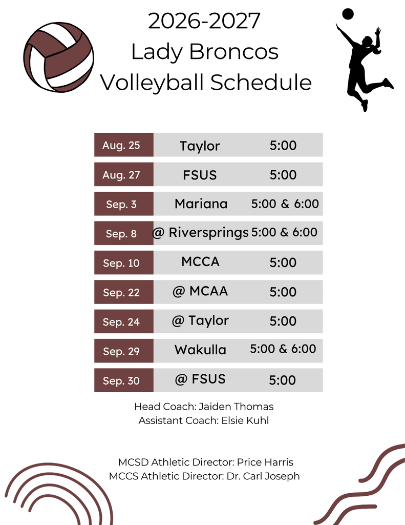 Volleyball Schedule