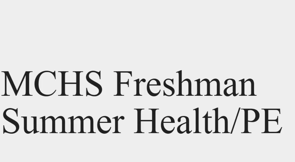 Summer Health_PE