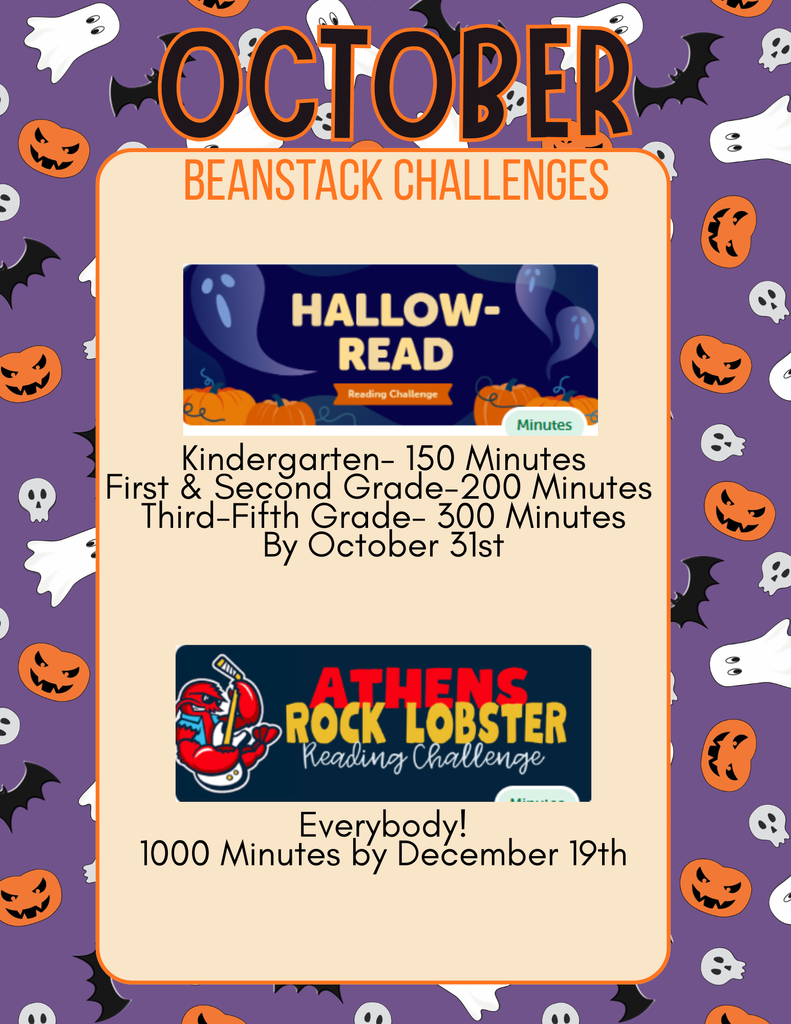October Beanstack Challenges