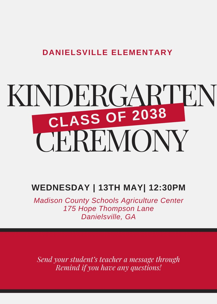 Kindergarten Ceremony 