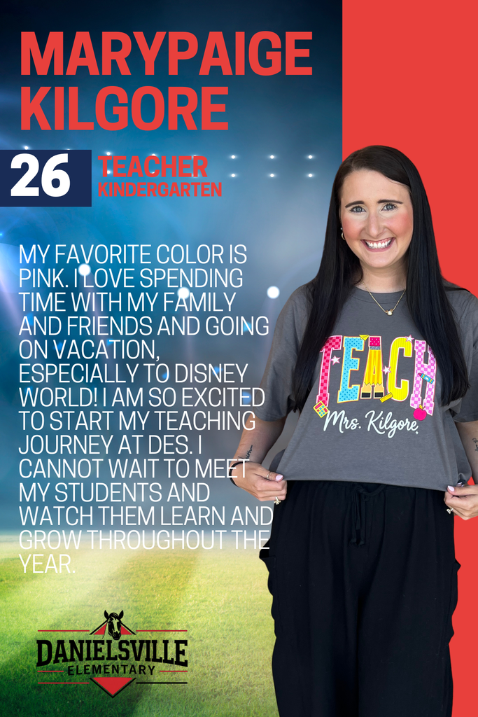 Mrs. Kilgore is not new to DES, but is taking on a new role at DES! We are thankful to have her!