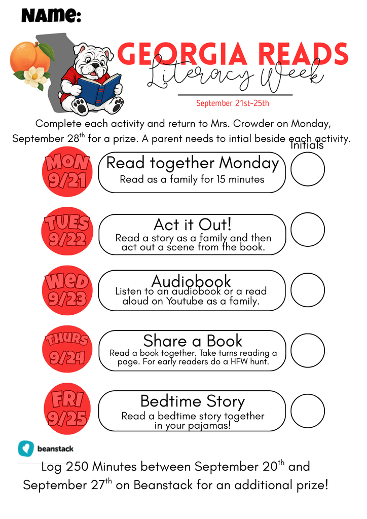 Georgia Reads Literacy Week