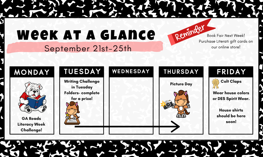 Week at a Glance 9/21