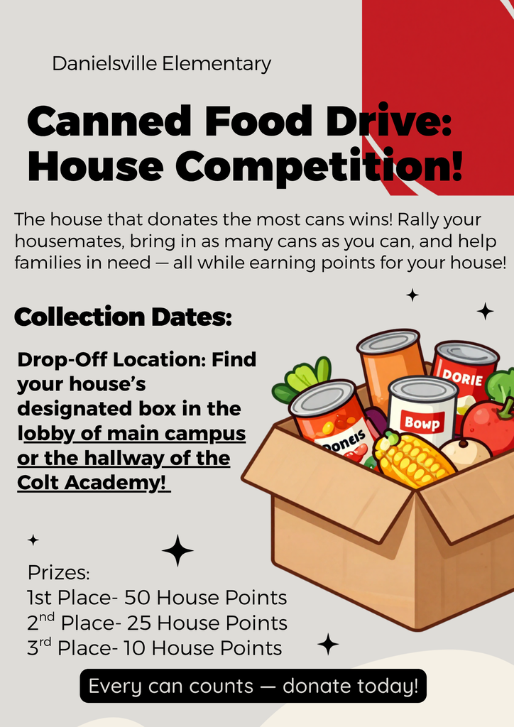 Canned Food Drive and House Competition