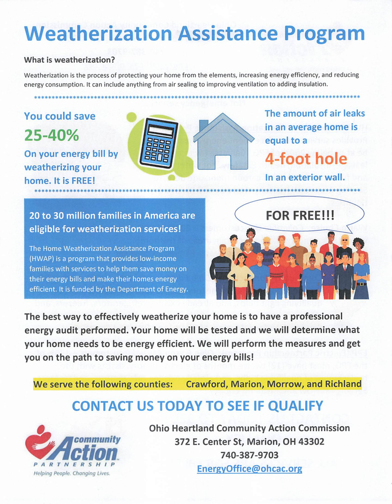 weatherization flyer
