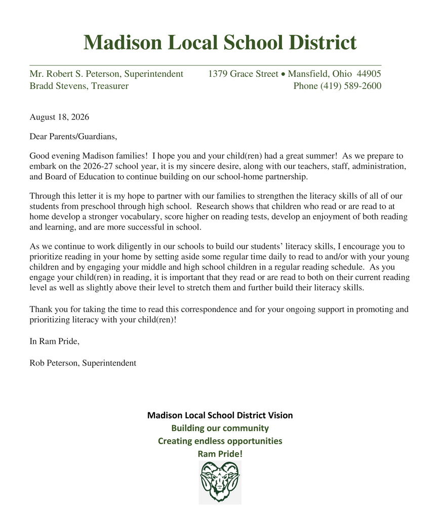 parent letter-literacy