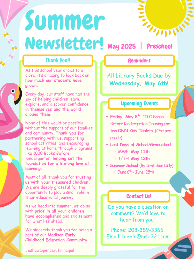 May Newsletter