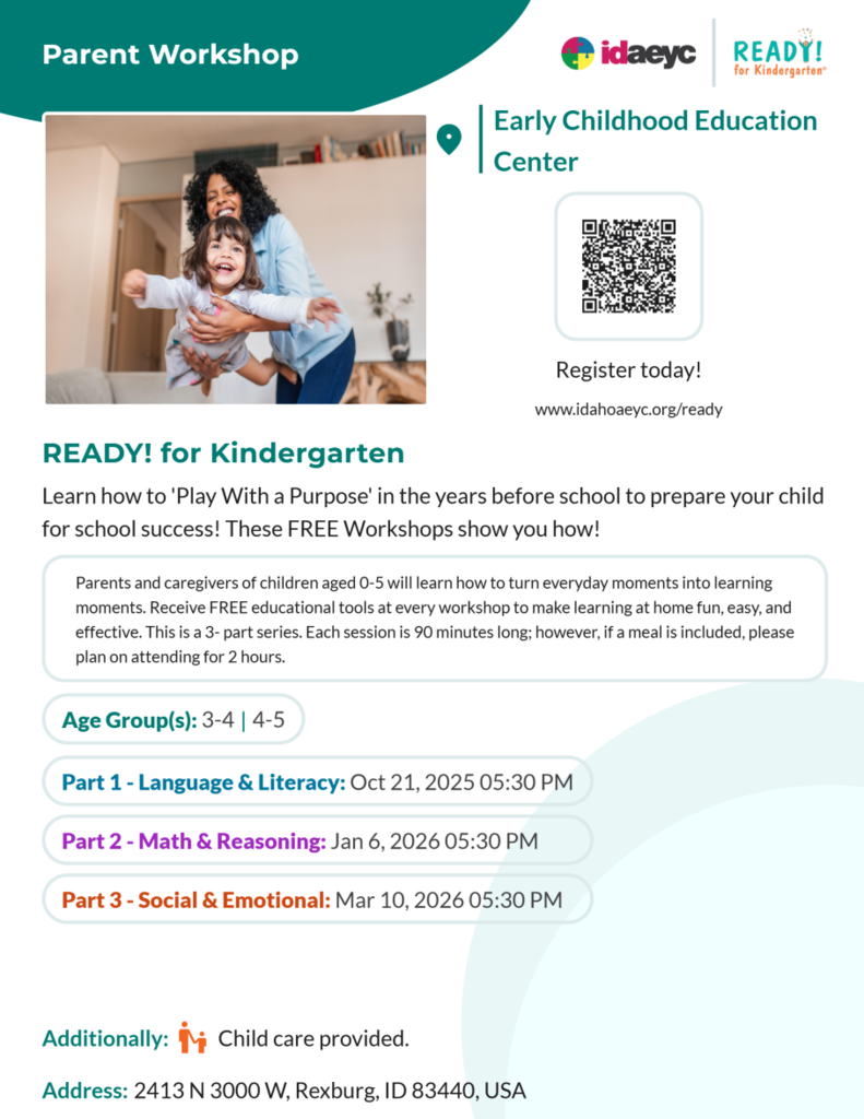 READY! For Kindergarten Parent Workshop