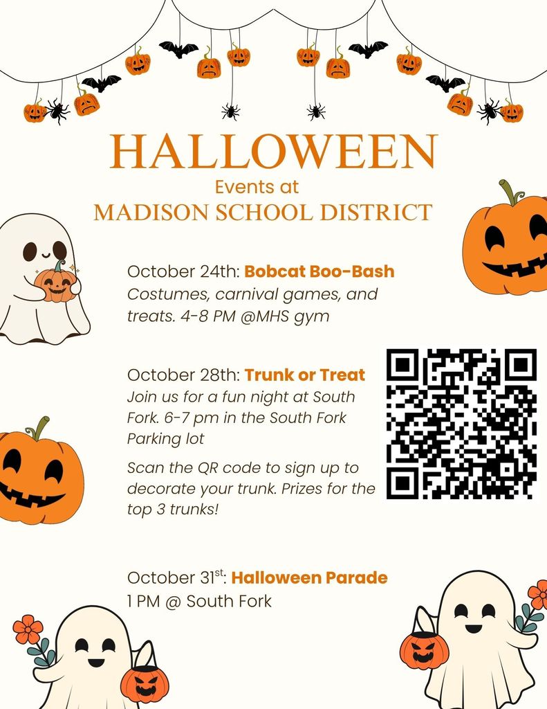 Upcoming Halloween activities